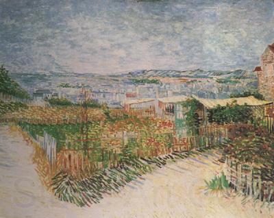 Vincent Van Gogh Vegetable Gardens at Montmartre (nn04) Germany oil painting art